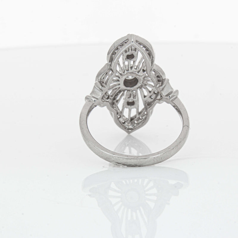 Deja Vu 18ct White Gold .50ct Diamond Openwork Ring - Ring - Walker & Hall