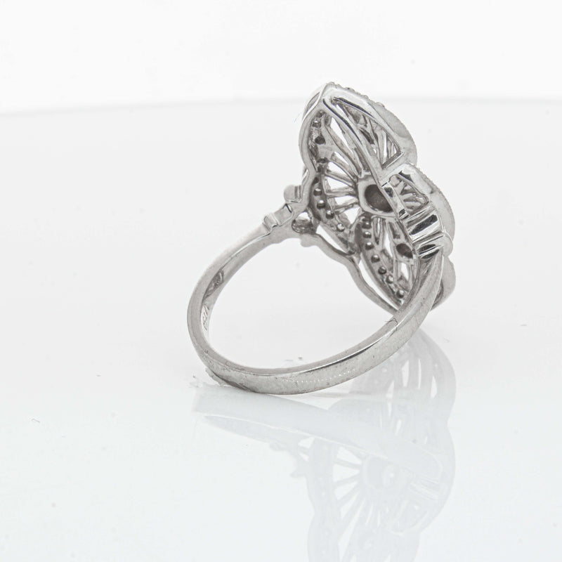Deja Vu 18ct White Gold .50ct Diamond Openwork Ring - Ring - Walker & Hall