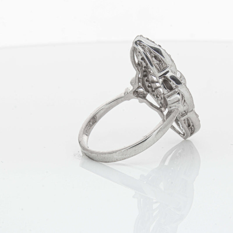 Deja Vu 18ct White Gold .50ct Diamond Openwork Ring - Ring - Walker & Hall