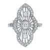 Deja Vu 18ct White Gold .50ct Diamond Openwork Ring - Ring - Walker & Hall