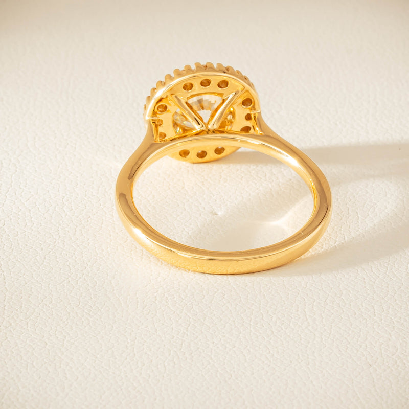 18ct Yellow Gold .96ct Diamond Daisy Ring - Ring - Walker & Hall