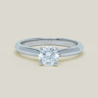 18ct White Gold .78ct Reclaimed Diamond Venetian Ring - Ring - Walker & Hall