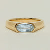 18ct Yellow Gold 1.00ct Oval Step-Cut Diamond Astrid Ring - Ring - Walker & Hall