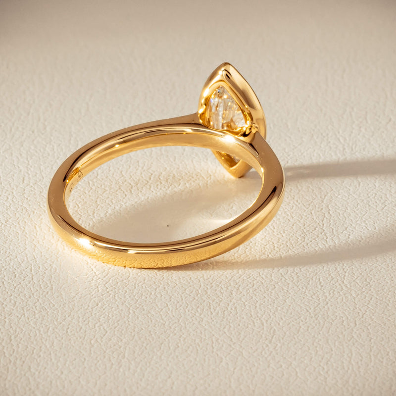 18ct Yellow Gold .75ct Reclaimed Marquise Diamond Natalia Ring - Ring - Walker & Hall