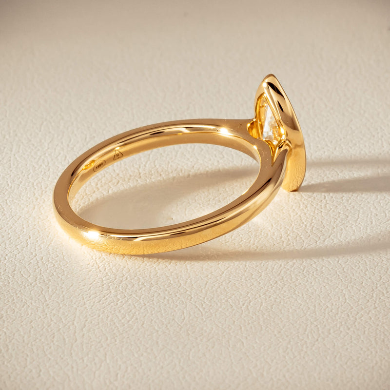 18ct Yellow Gold .75ct Reclaimed Marquise Diamond Natalia Ring - Ring - Walker & Hall