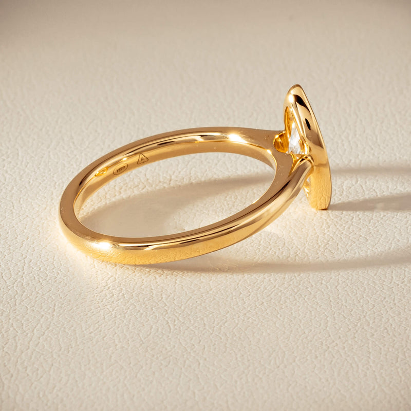 18ct Yellow Gold .75ct Reclaimed Marquise Diamond Natalia Ring - Ring - Walker & Hall
