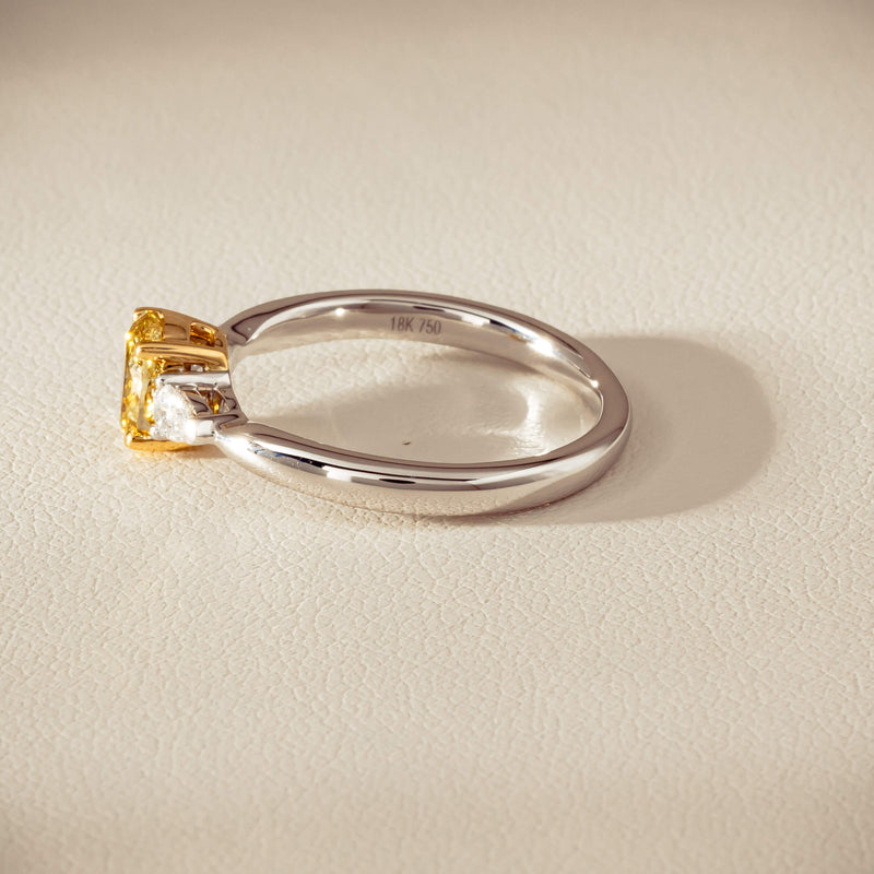 18ct White Gold .76ct Oval Cut Fancy Diamond Ayla Ring - Ring - Walker & Hall