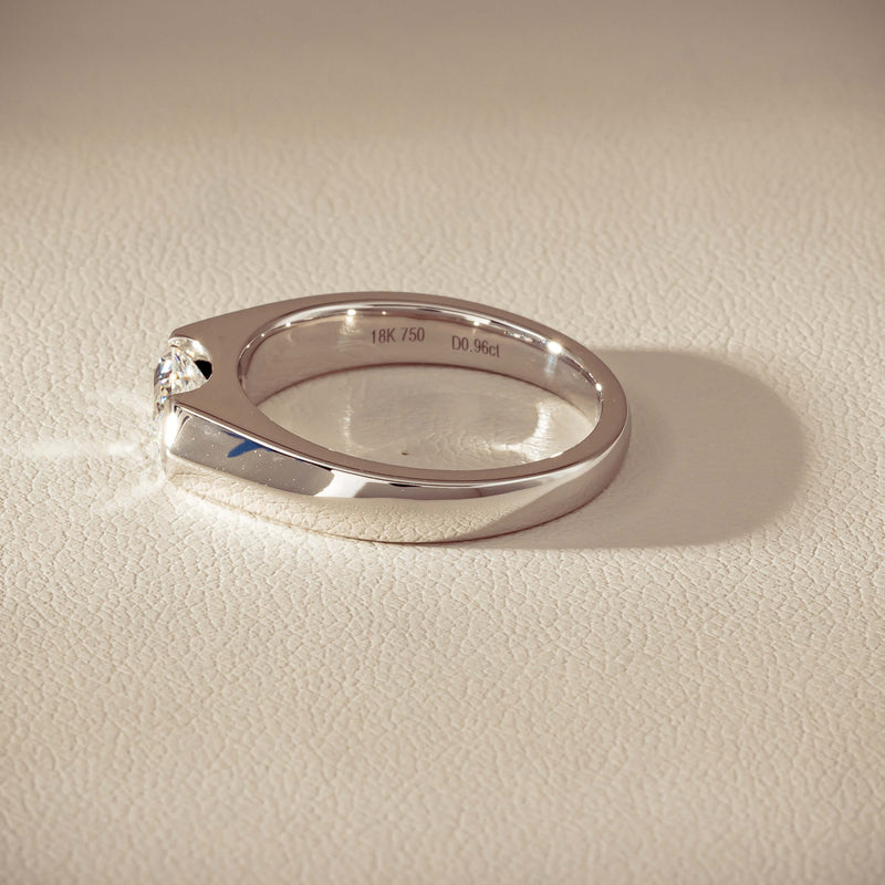 18ct White Gold .96ct Oval Brilliant-Cut Diamond Astrid Ring - Ring - Walker & Hall