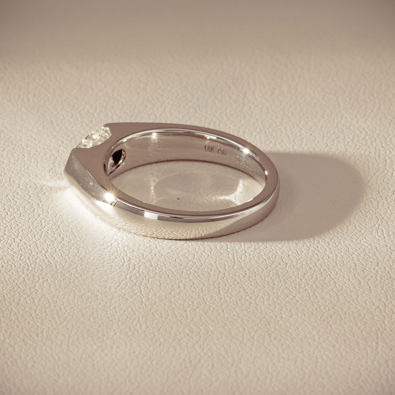 18ct White Gold .96ct Oval Brilliant-Cut Diamond Astrid Ring - Ring - Walker & Hall