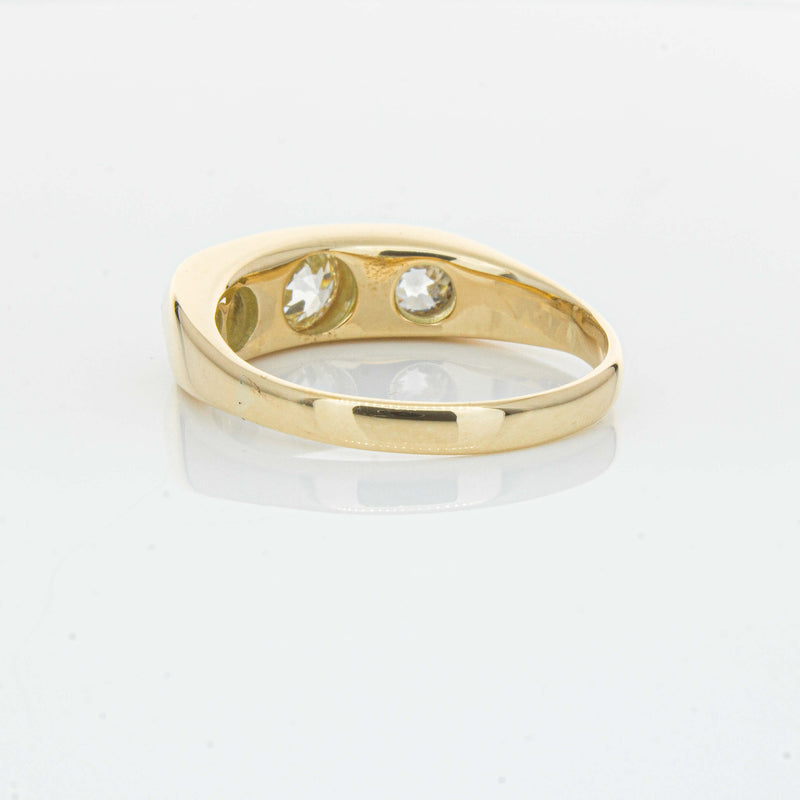 Deja Vu 14ct Yellow Gold 1.36ct Diamond Three-Stone Ring - Ring - Walker & Hall