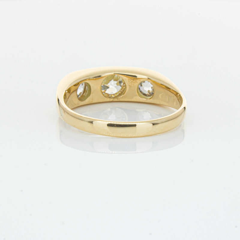 Deja Vu 14ct Yellow Gold 1.36ct Diamond Three-Stone Ring - Ring - Walker & Hall