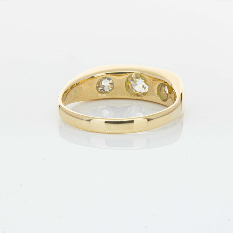 Deja Vu 14ct Yellow Gold 1.36ct Diamond Three-Stone Ring - Ring - Walker & Hall