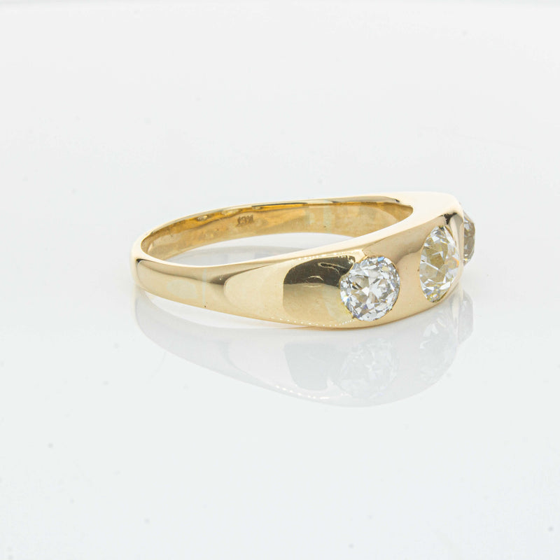 Deja Vu 14ct Yellow Gold 1.36ct Diamond Three-Stone Ring - Ring - Walker & Hall