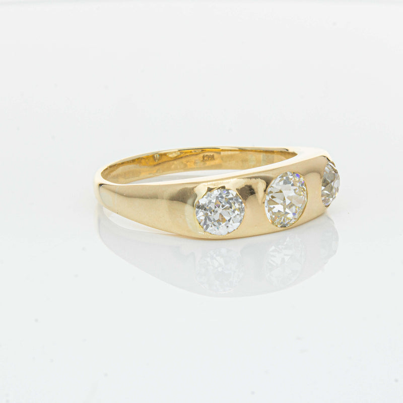 Deja Vu 14ct Yellow Gold 1.36ct Diamond Three-Stone Ring - Ring - Walker & Hall