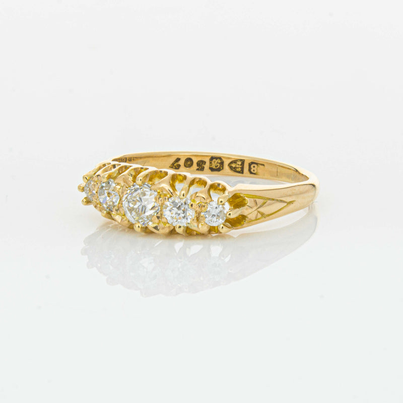 Vintage 18ct Yellow Gold .38ct Old-Cut Diamond Ring - Ring - Walker & Hall