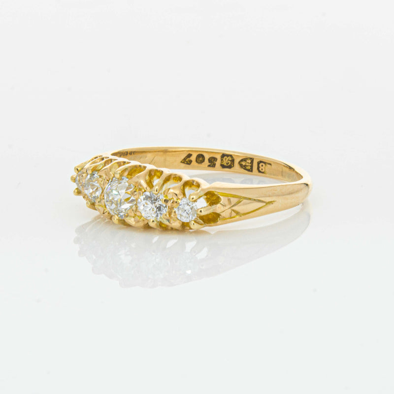 Vintage 18ct Yellow Gold .38ct Old-Cut Diamond Ring - Ring - Walker & Hall