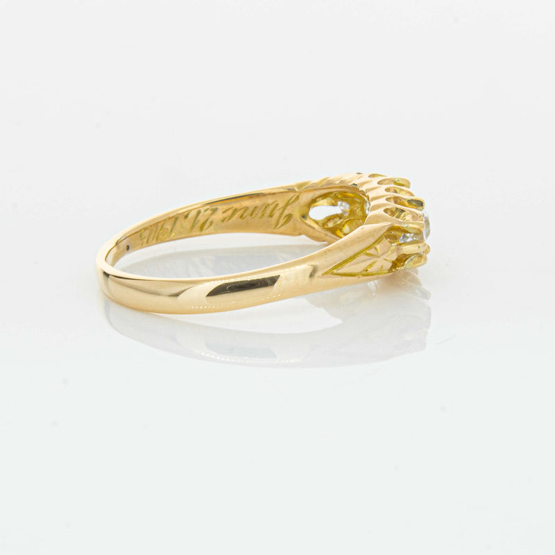 Vintage 18ct Yellow Gold .38ct Old-Cut Diamond Ring - Ring - Walker & Hall