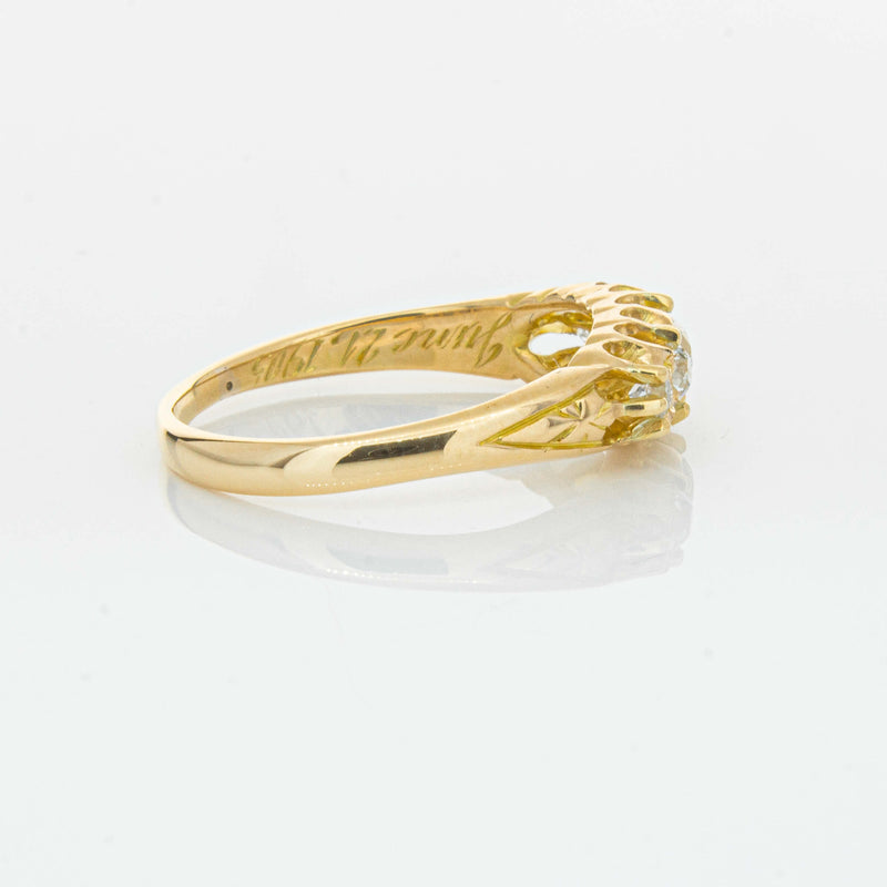 Vintage 18ct Yellow Gold .38ct Old-Cut Diamond Ring - Ring - Walker & Hall