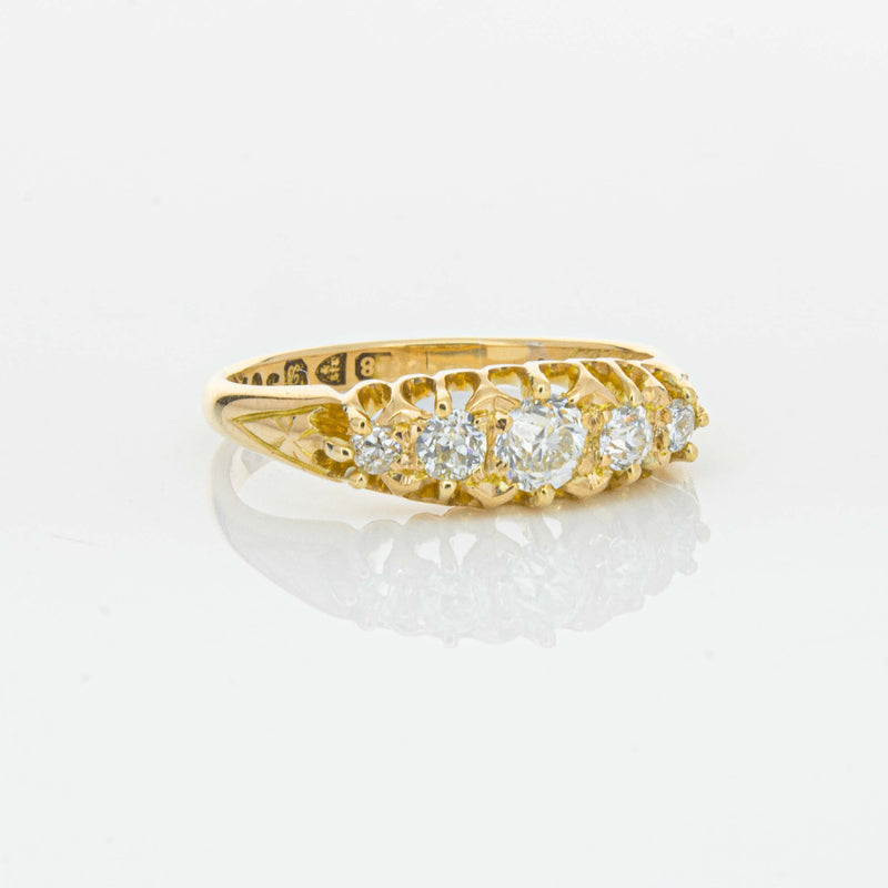 Vintage 18ct Yellow Gold .38ct Old-Cut Diamond Ring - Ring - Walker & Hall