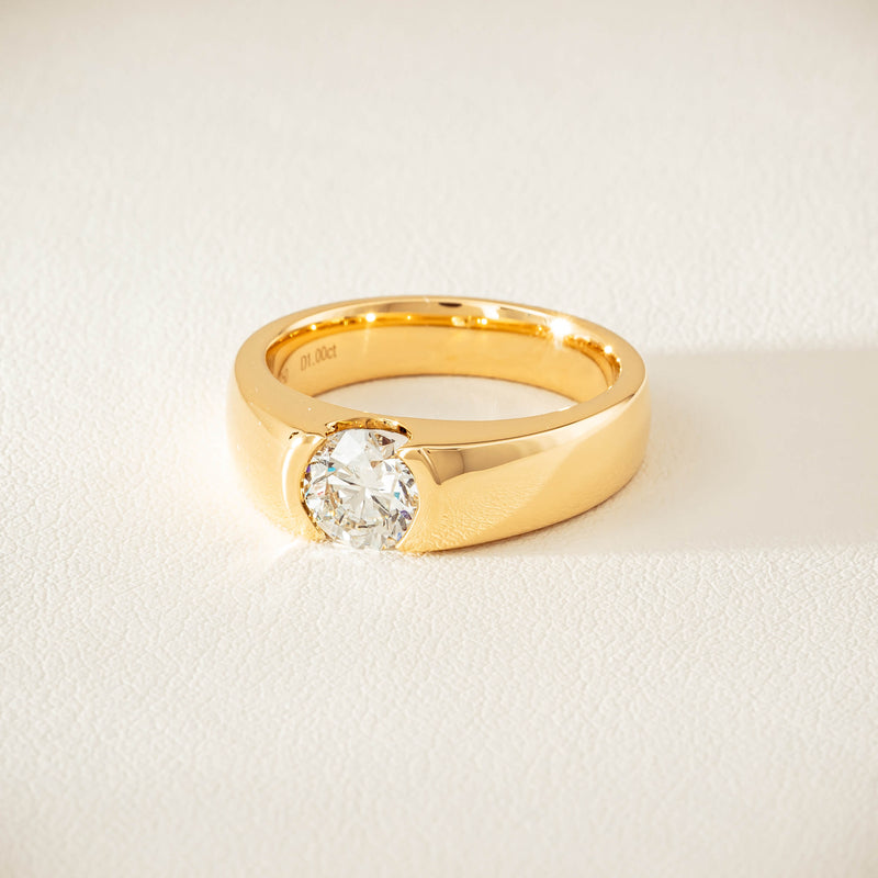 18ct Yellow Gold 1.00ct Diamond Astrid Ring - Ring - Walker & Hall