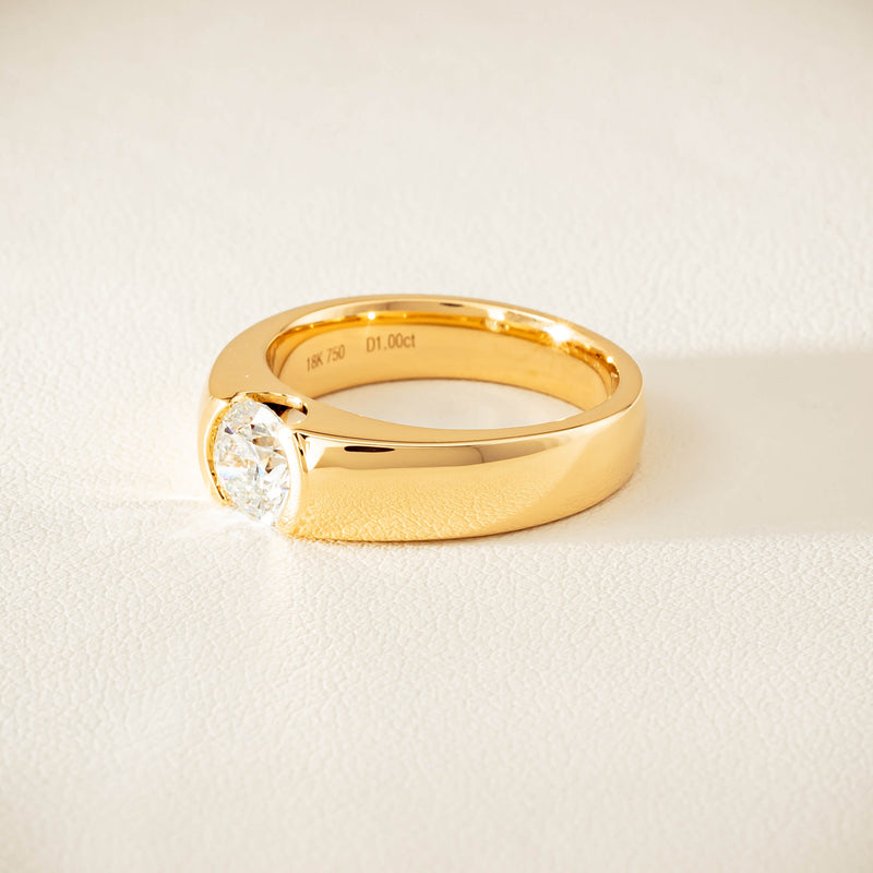 18ct Yellow Gold 1.00ct Diamond Astrid Ring - Ring - Walker & Hall
