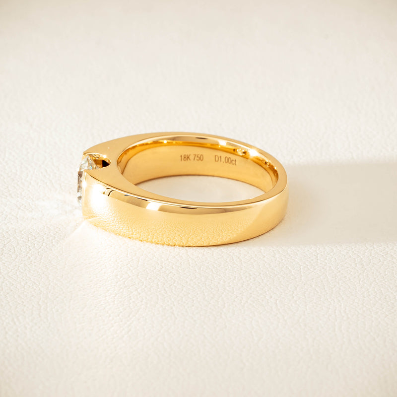 18ct Yellow Gold 1.00ct Diamond Astrid Ring - Ring - Walker & Hall