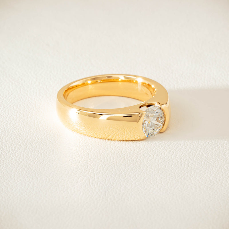 18ct Yellow Gold 1.00ct Diamond Astrid Ring - Ring - Walker & Hall