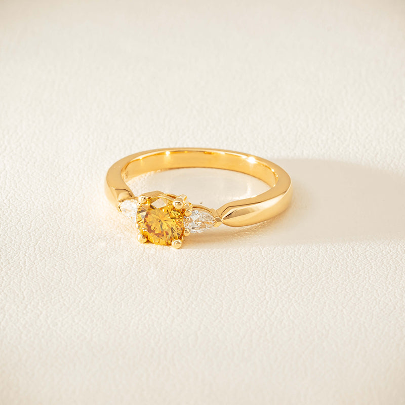 18ct Yellow Gold .64ct Yellow Diamond Ayla Ring - Ring - Walker & Hall