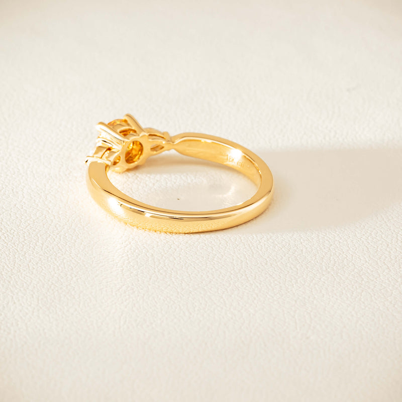 18ct Yellow Gold .64ct Yellow Diamond Ayla Ring - Ring - Walker & Hall