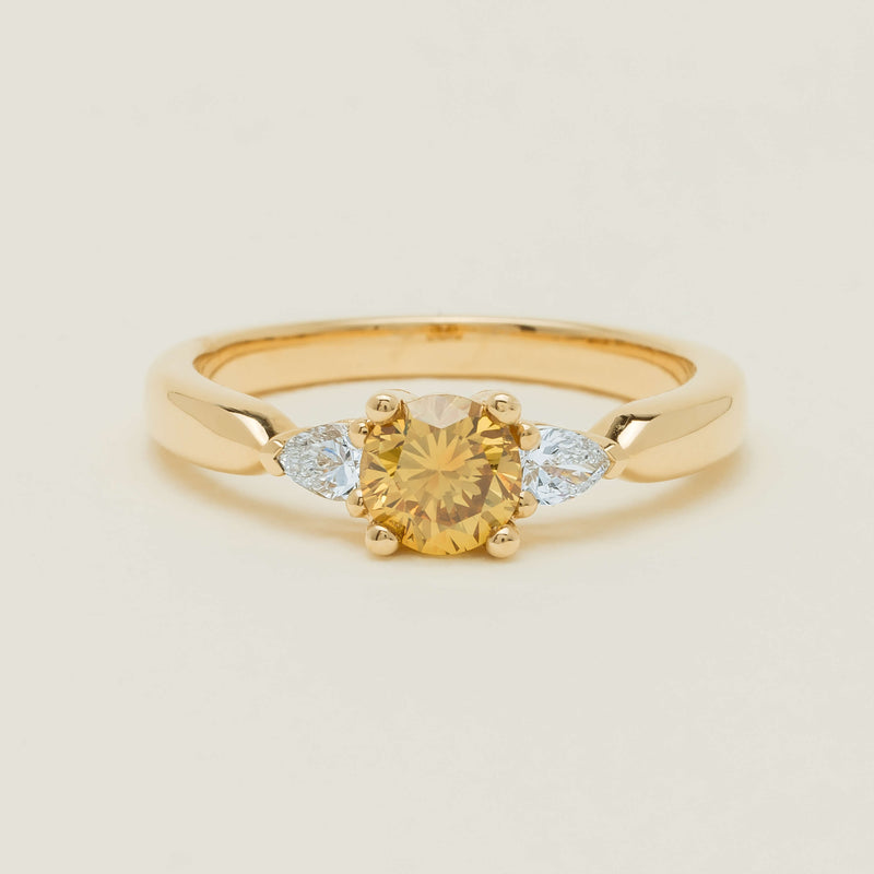 18ct Yellow Gold .64ct Yellow Diamond Ayla Ring - Ring - Walker & Hall