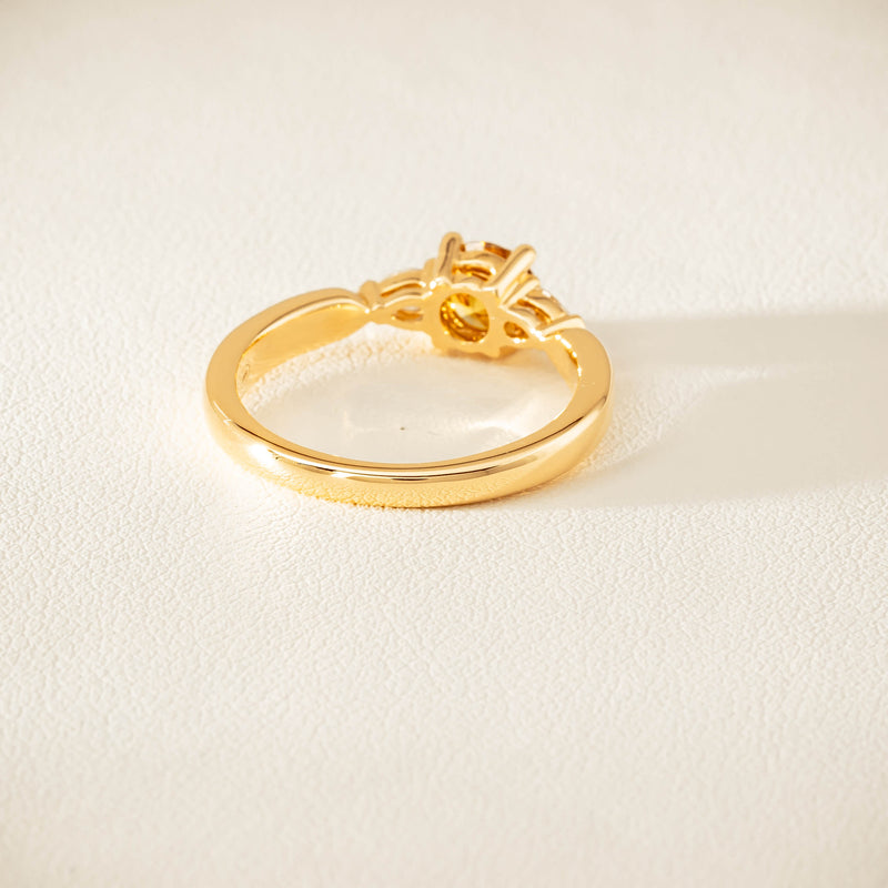 18ct Yellow Gold .64ct Yellow Diamond Ayla Ring - Ring - Walker & Hall
