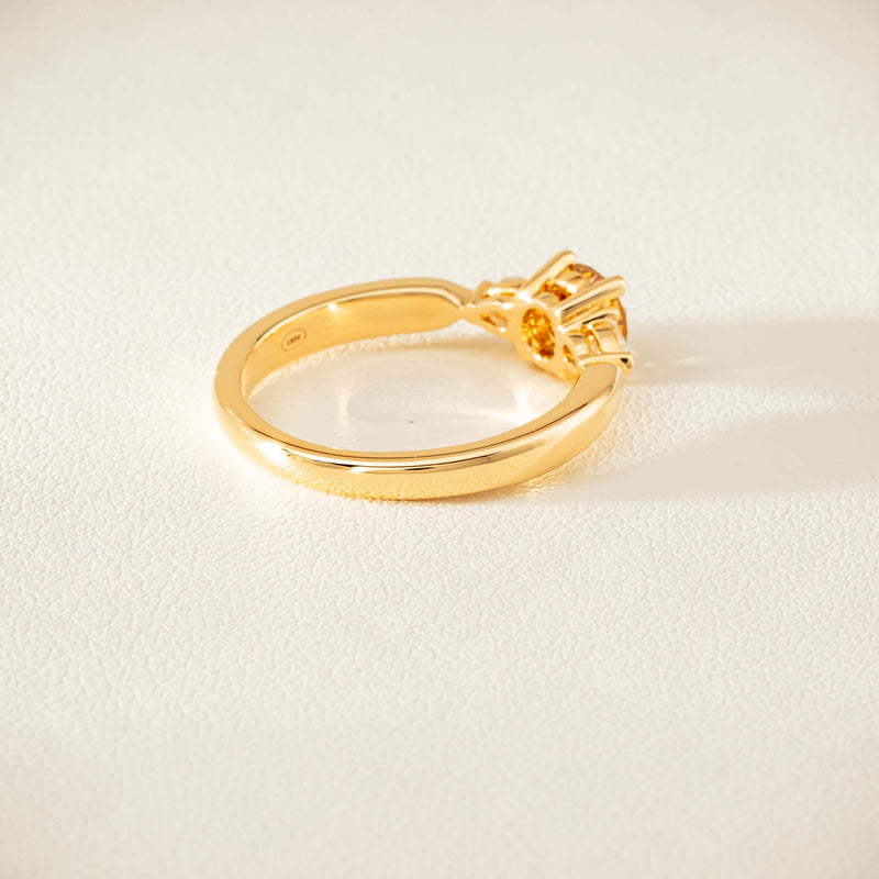 18ct Yellow Gold .64ct Yellow Diamond Ayla Ring - Ring - Walker & Hall