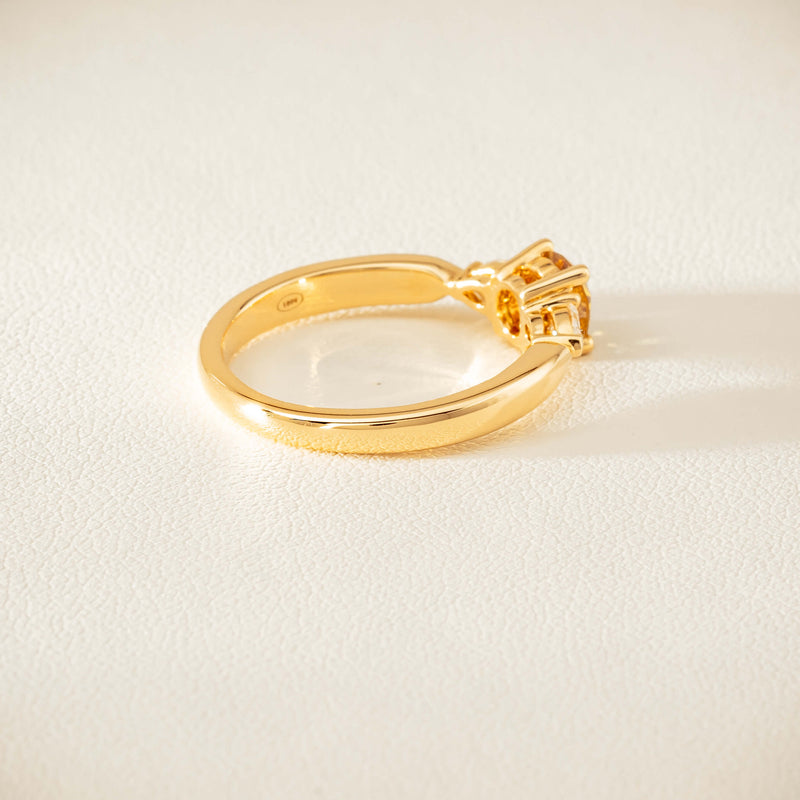 18ct Yellow Gold .64ct Yellow Diamond Ayla Ring - Ring - Walker & Hall