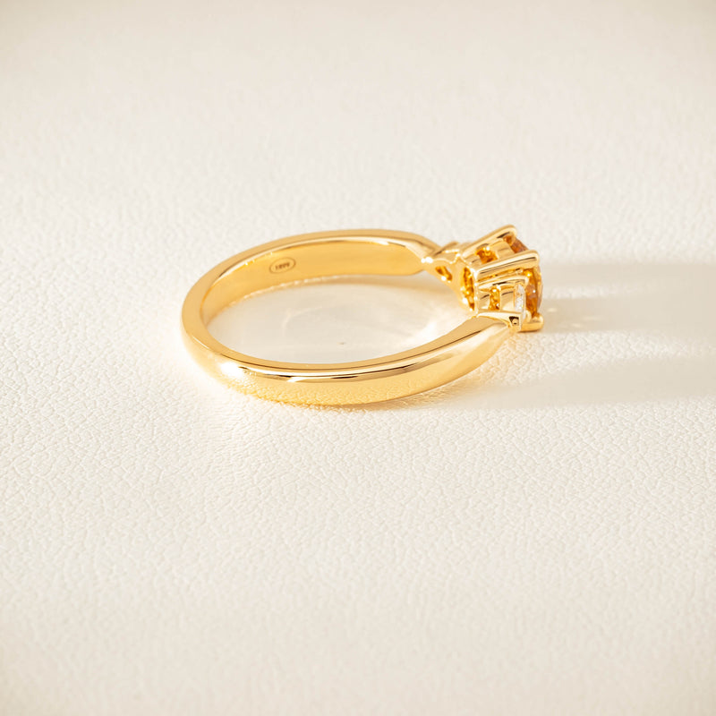 18ct Yellow Gold .64ct Yellow Diamond Ayla Ring - Ring - Walker & Hall