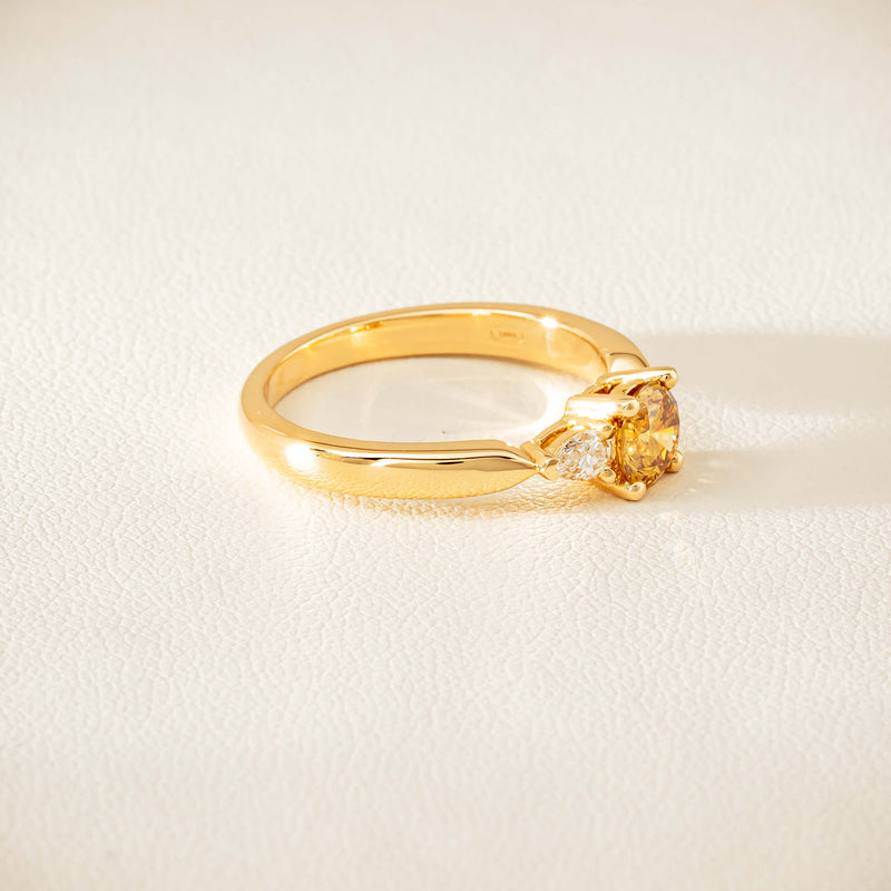 18ct Yellow Gold .64ct Yellow Diamond Ayla Ring - Ring - Walker & Hall