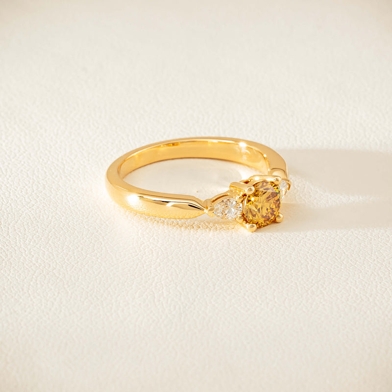 18ct Yellow Gold .64ct Yellow Diamond Ayla Ring - Ring - Walker & Hall