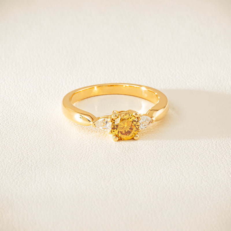 18ct Yellow Gold .64ct Yellow Diamond Ayla Ring - Ring - Walker & Hall