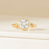 Vintage 14ct Rose & White Gold .25ct Diamond Cluster Ring - Ring - Walker & Hall