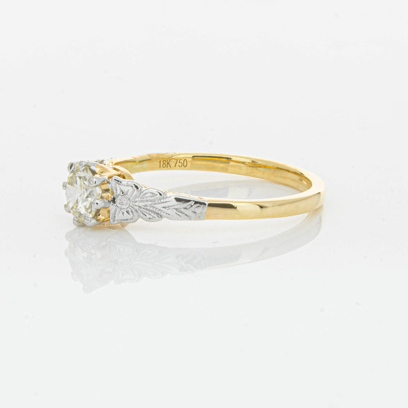 Deja Vu 16ct Yellow Gold .50ct Diamond Solitaire Ring - Ring - Walker & Hall