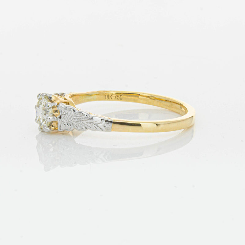 Deja Vu 16ct Yellow Gold .50ct Diamond Solitaire Ring - Ring - Walker & Hall