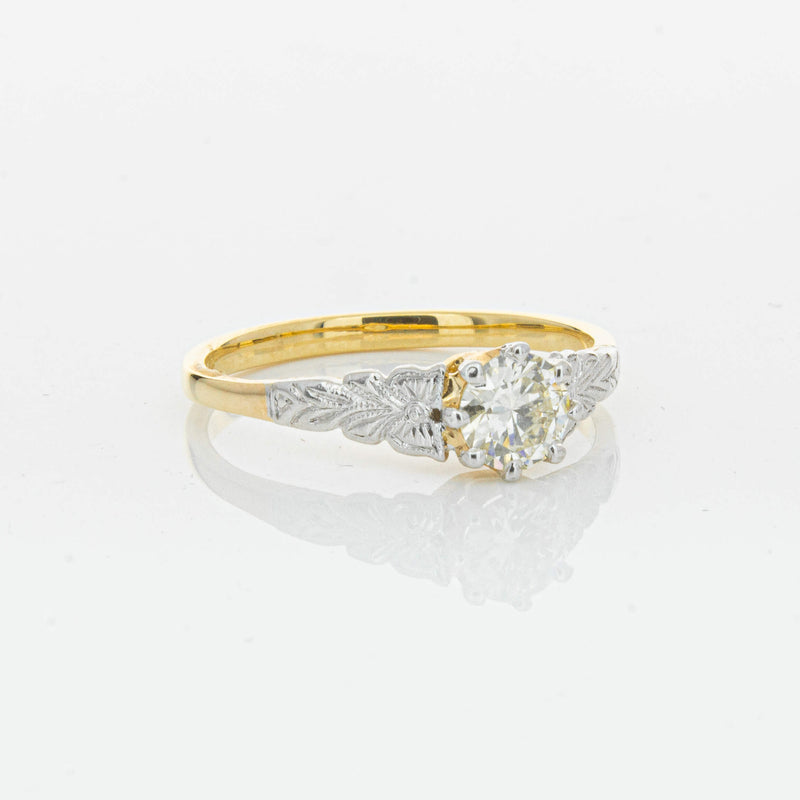 Deja Vu 16ct Yellow Gold .50ct Diamond Solitaire Ring - Ring - Walker & Hall