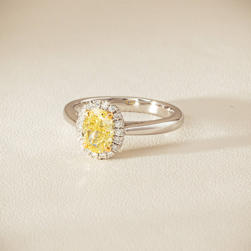 18ct White Gold 1.16ct Fancy Oval Diamond Nina Ring - Ring - Walker & Hall