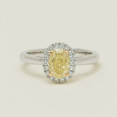 18ct White Gold 1.16ct Fancy Oval Diamond Nina Ring - Ring - Walker & Hall