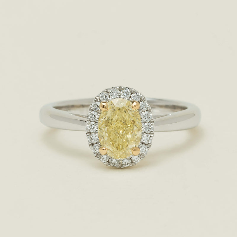 18ct White Gold 1.16ct Fancy Oval Diamond Nina Ring - Ring - Walker & Hall