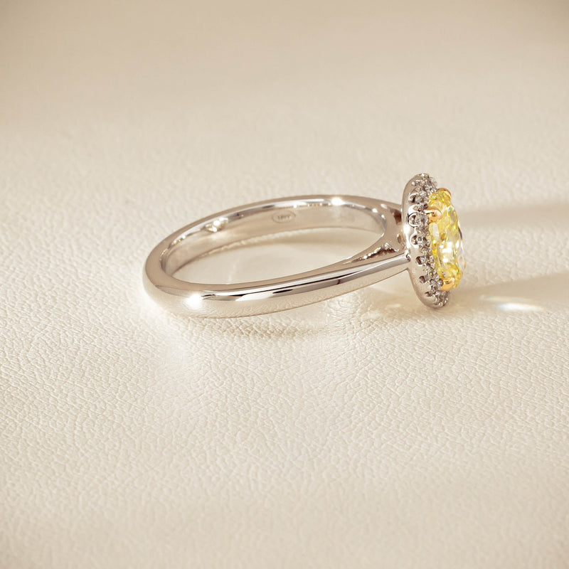 18ct White Gold 1.16ct Fancy Oval Diamond Nina Ring - Ring - Walker & Hall