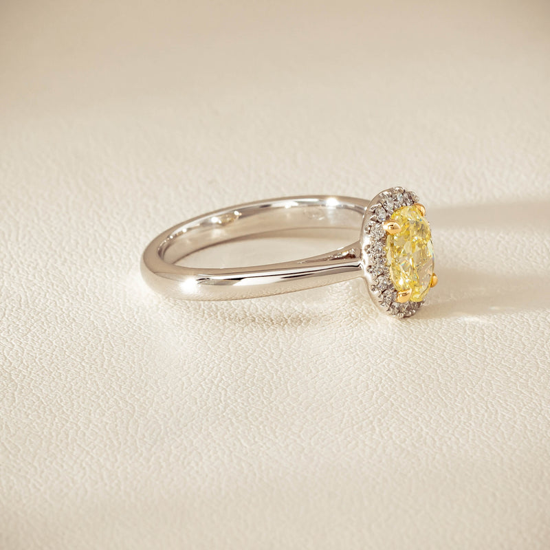 18ct White Gold 1.16ct Fancy Oval Diamond Nina Ring - Ring - Walker & Hall