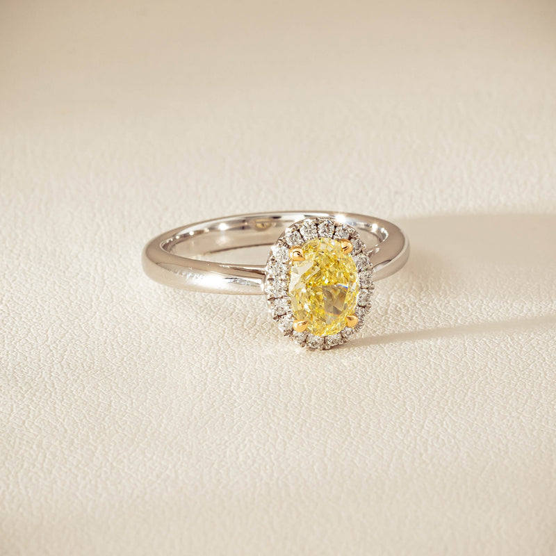 18ct White Gold 1.16ct Fancy Oval Diamond Nina Ring - Ring - Walker & Hall