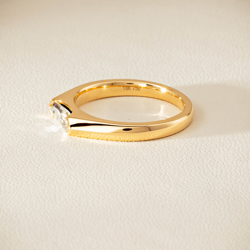 18ct Yellow Gold .56ct Marquise-Cut Diamond Astrid Ring - Ring - Walker & Hall