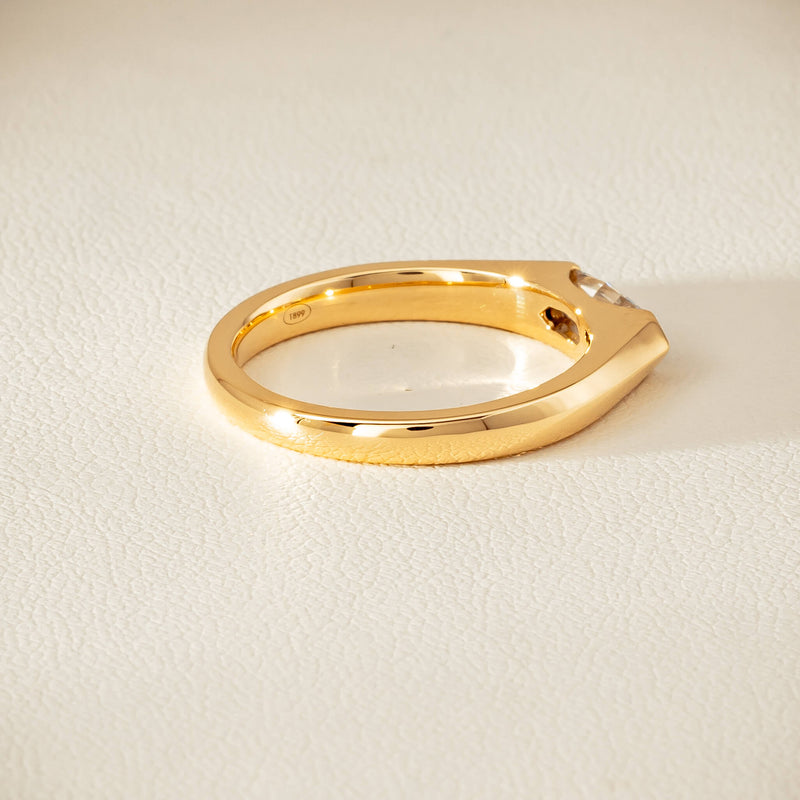 18ct Yellow Gold .56ct Marquise-Cut Diamond Astrid Ring - Ring - Walker & Hall