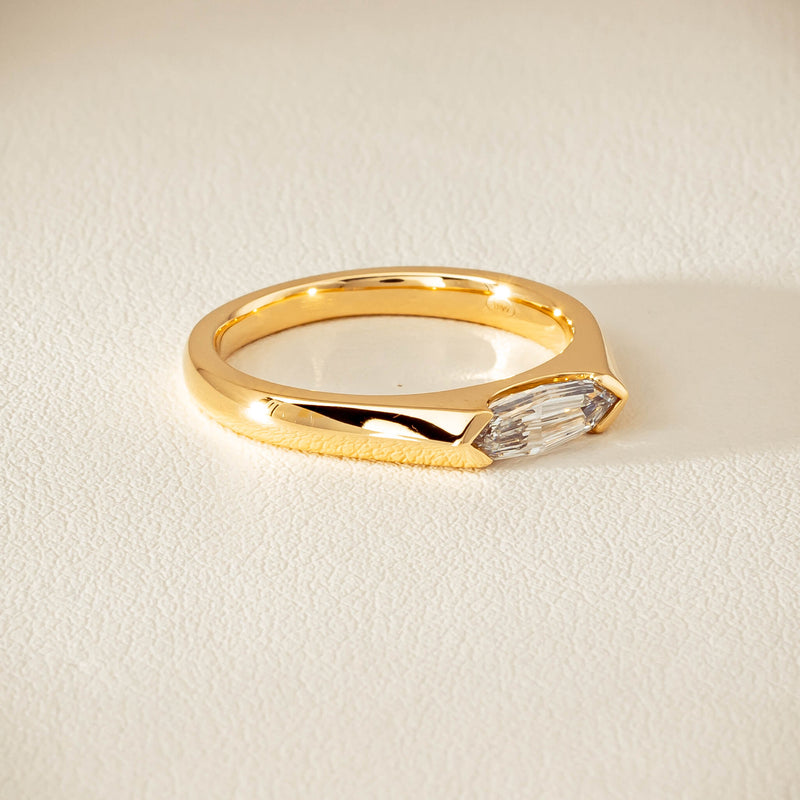 18ct Yellow Gold .56ct Marquise-Cut Diamond Astrid Ring - Ring - Walker & Hall